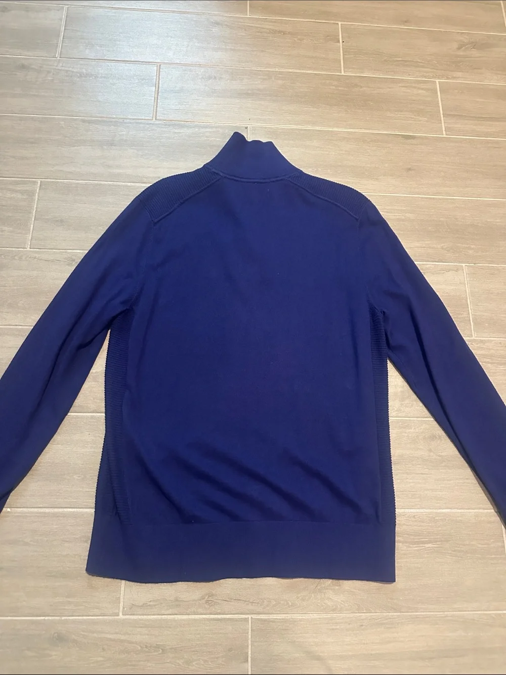 Banana Republic Men’s Quarter-Zip Sweater in Royal Blue